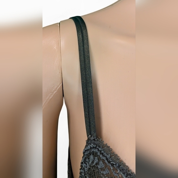 NWOT Simone Perele 12E330 Eden Lace Demi Cup Bra Army Green 34B - Picture 4 of 7